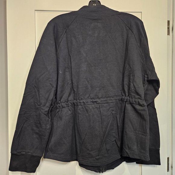 French Terry Zip Front Jacket - Picture 4 of 4